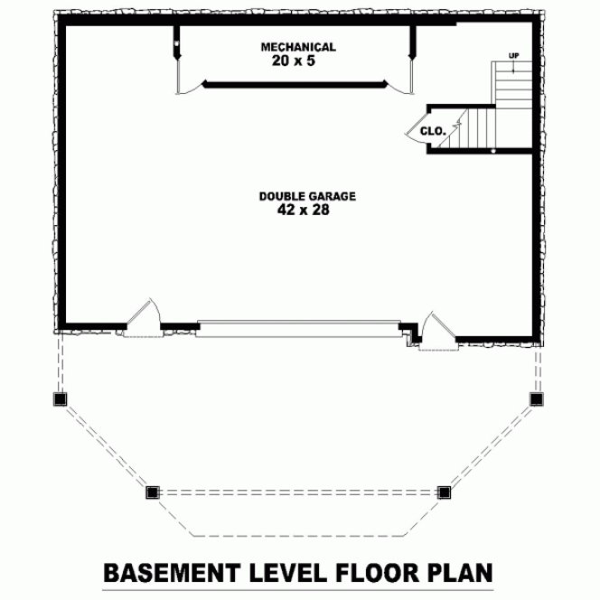 Basement Plan for House Plan #490821