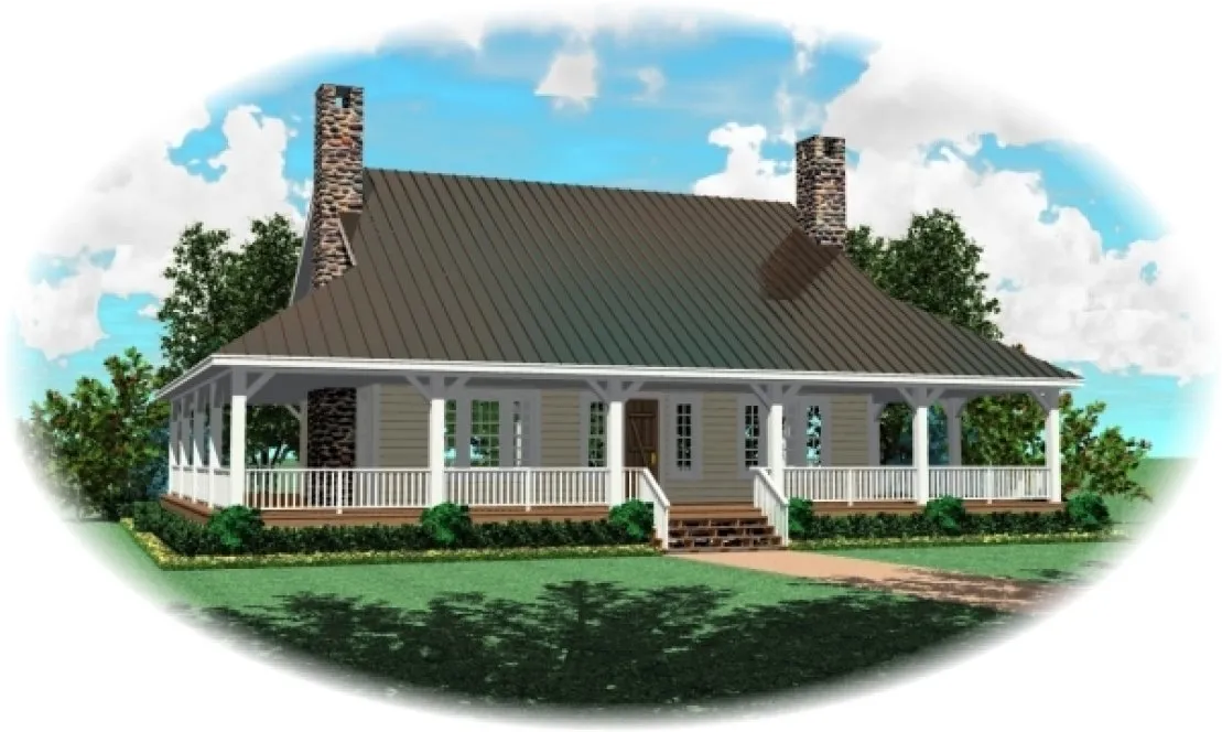 Full Rendering for House Plan #499241