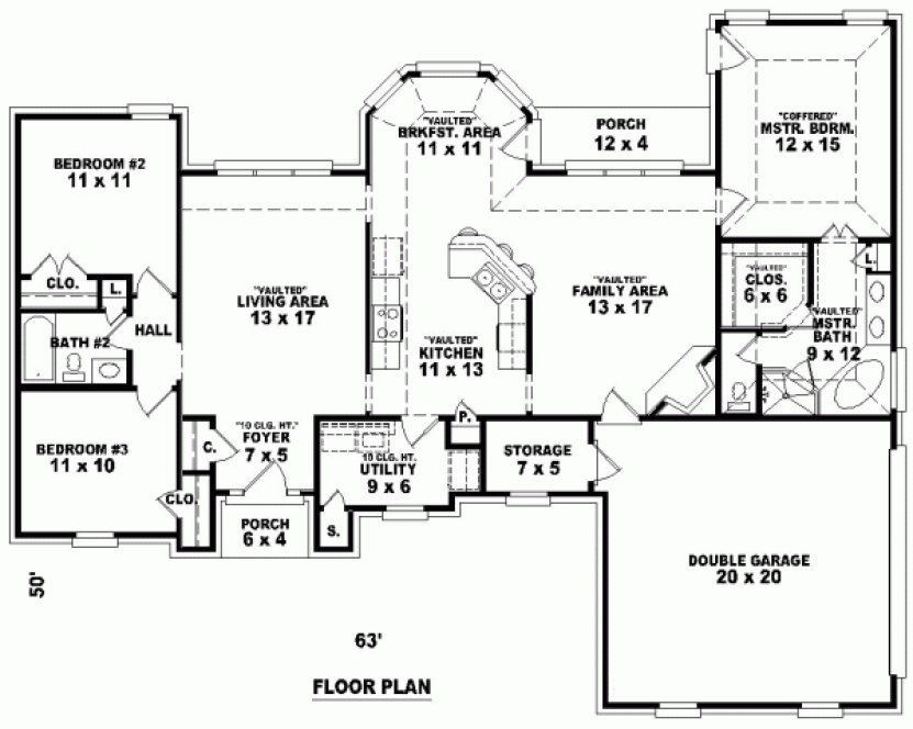 Main Floor Plan for House Plan #495661