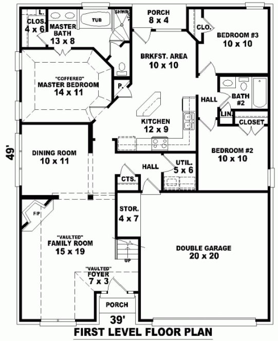 Main Floor Plan for House Plan #499941