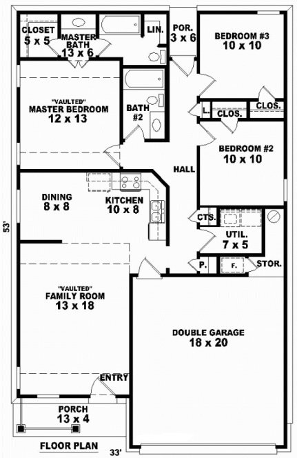 Main Floor Plan for House Plan #496911