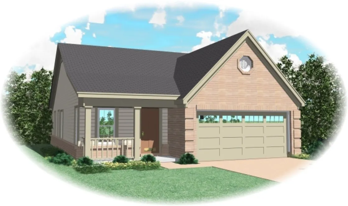 Full Rendering for House Plan #496911