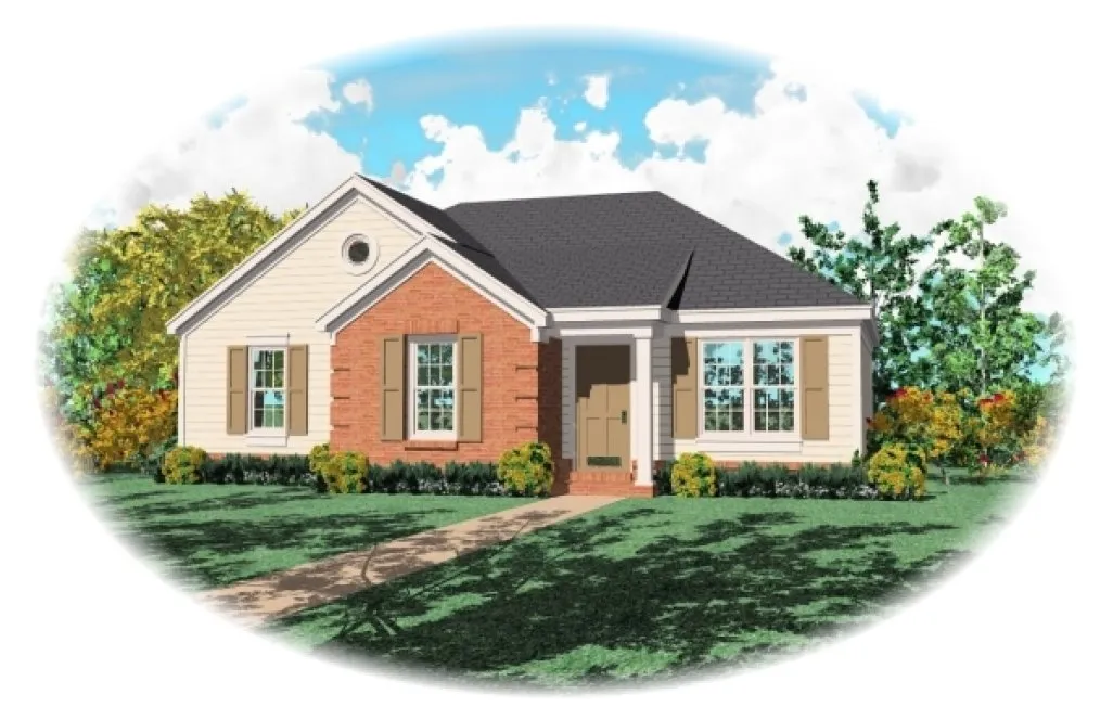 Full Rendering for House Plan #498601