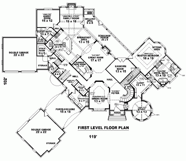 Main Floor Plan for House Plan #494983