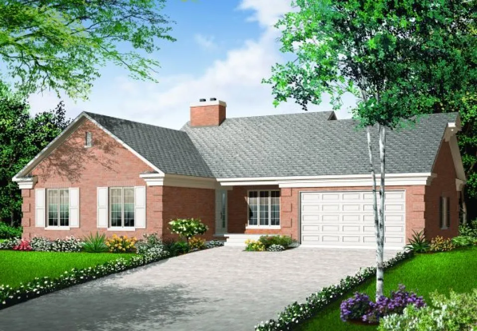 Full Rendering for House Plan #148801