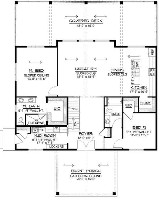 Main Floor Plan for House Plan #759761