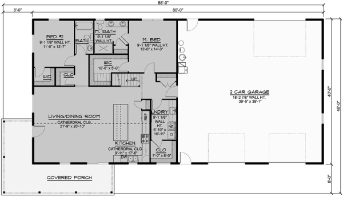 Main Floor Plan for House Plan #751152