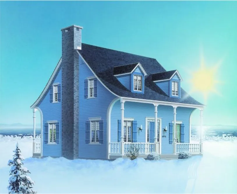 Full Rendering for House Plan #145781