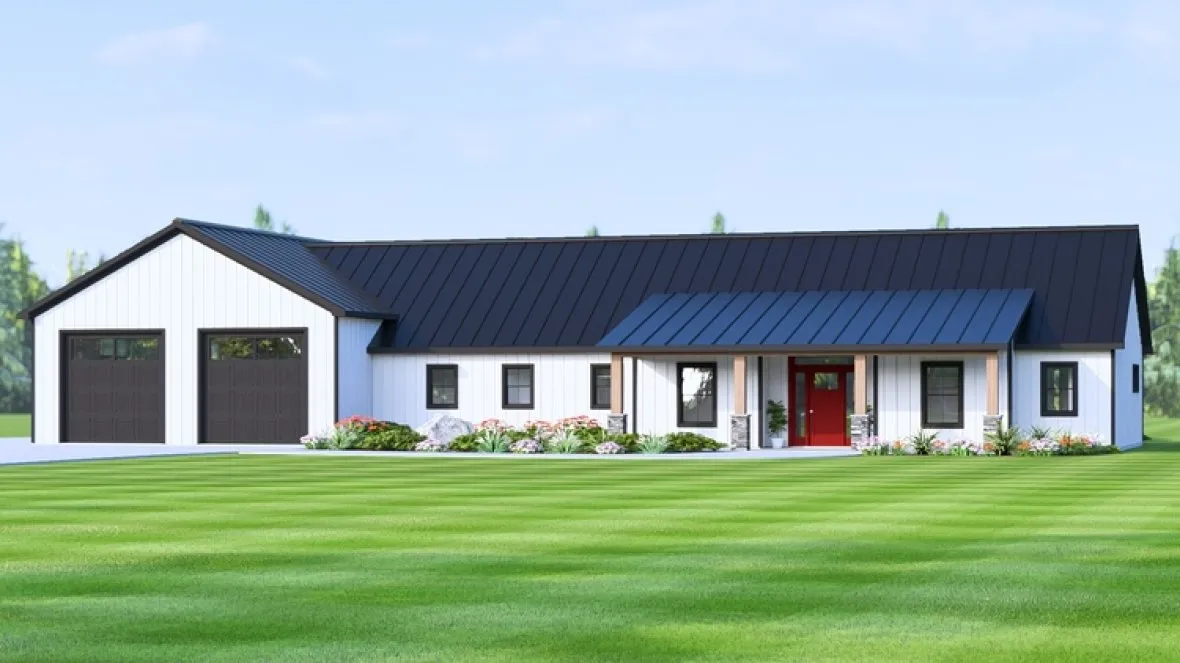 Full Rendering for House Plan #754502