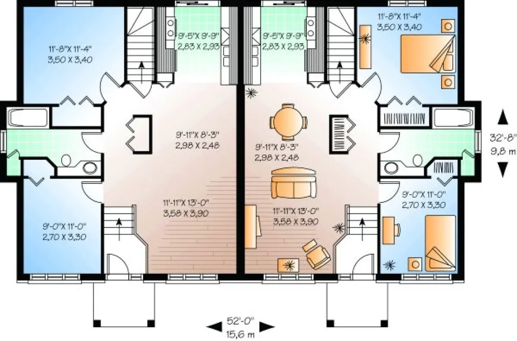 Main Floor Plan for House Plan #144602
