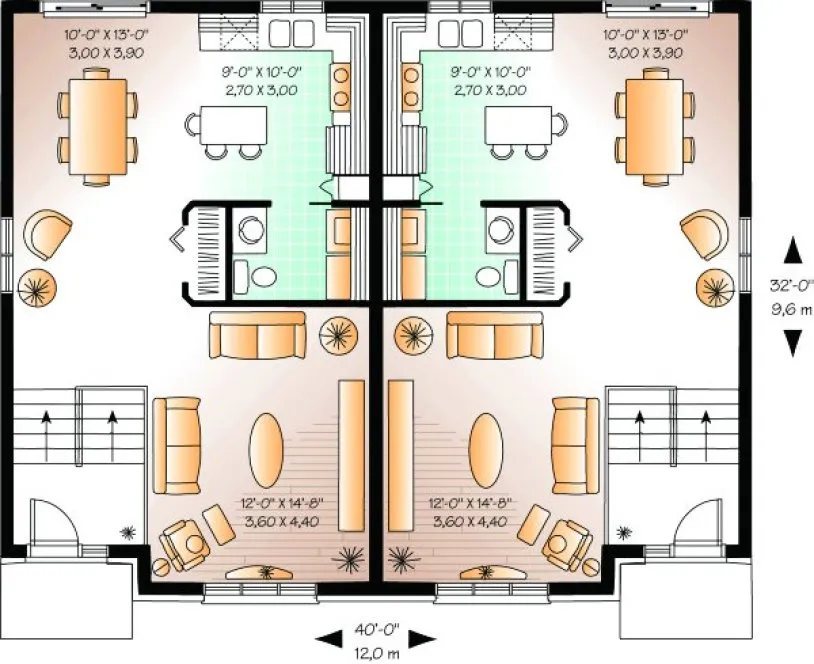 Main Floor Plan for House Plan #148702