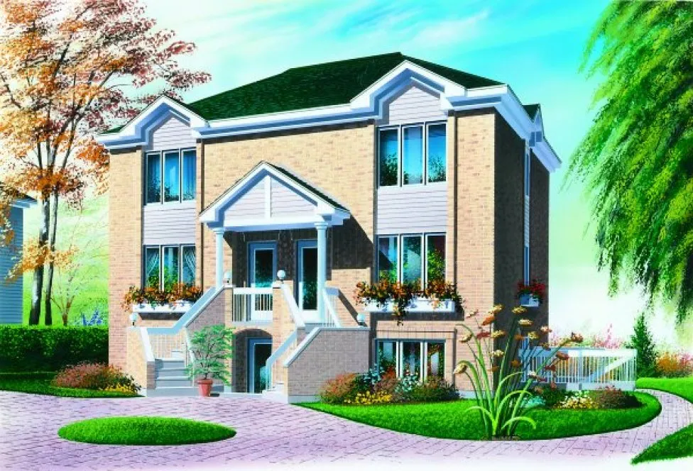 Full Rendering for House Plan #140802