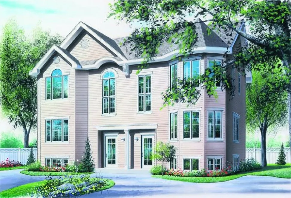 Full Rendering for House Plan #142902