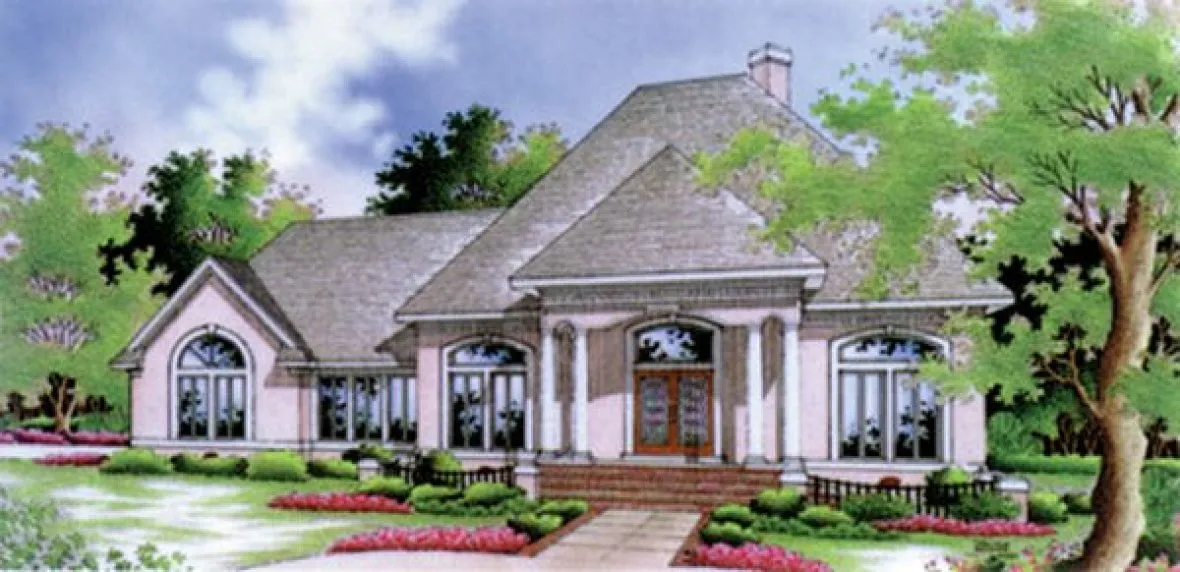 Full Rendering for House Plan #482971