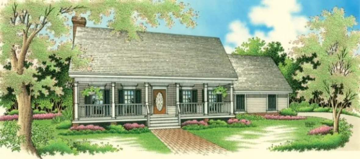 Full Rendering for House Plan #486261