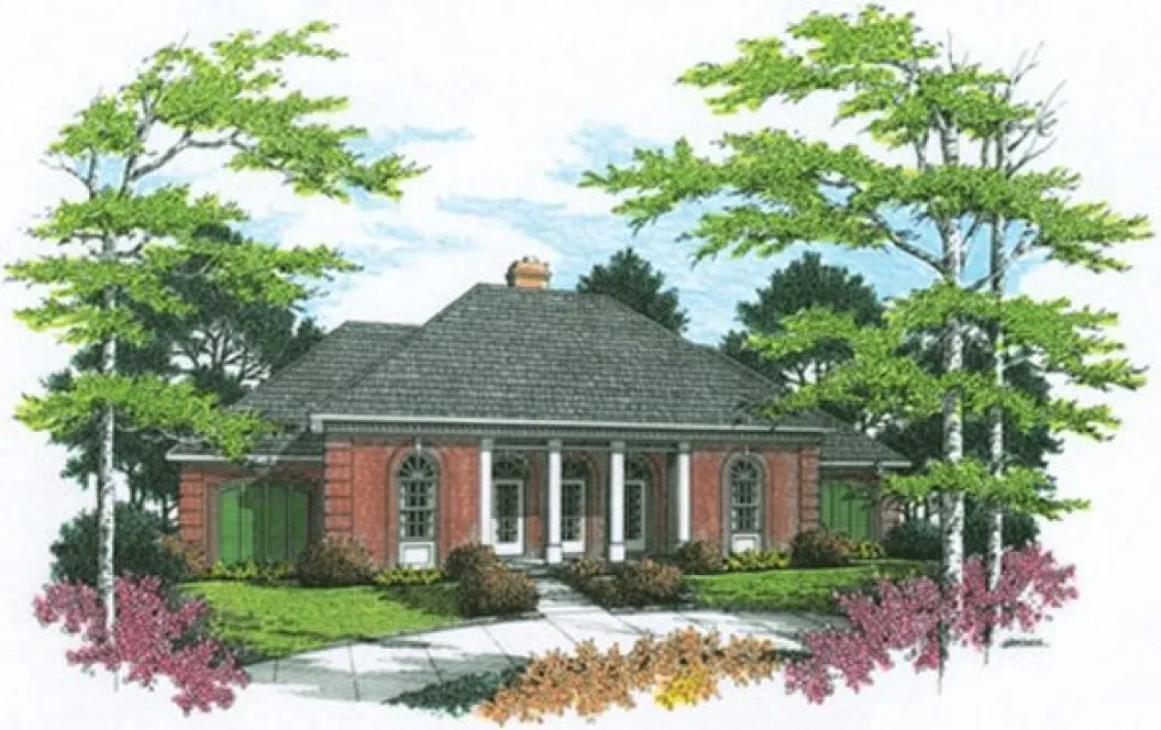 Highquality rendering for House Plan #489002