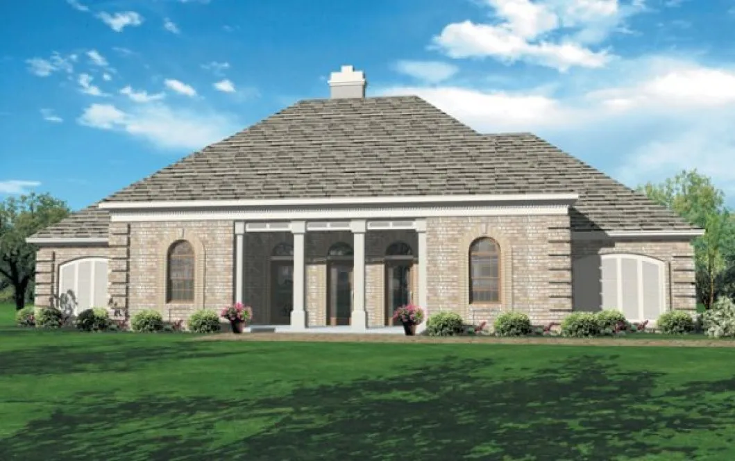 Full Rendering for House Plan #489002