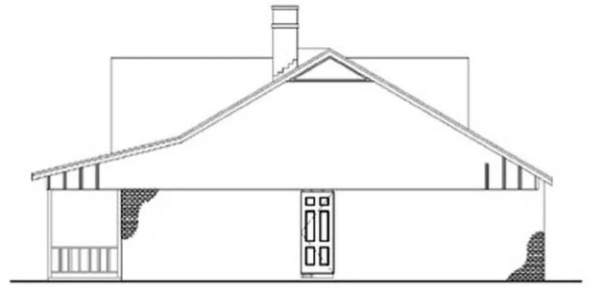 Right Elevation for House Plan #488081