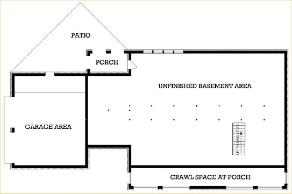 Basement Plan for House Plan #488081