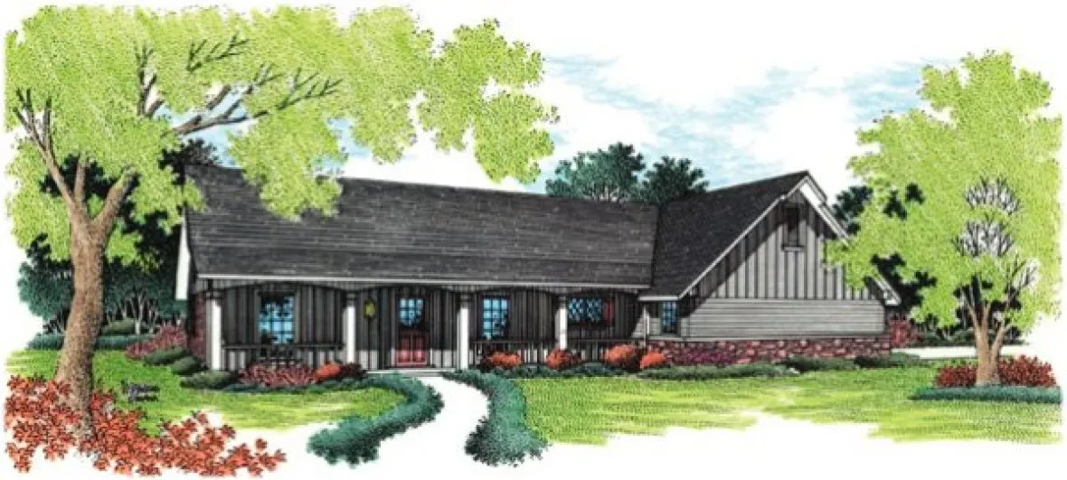 Full Rendering for House Plan #480141