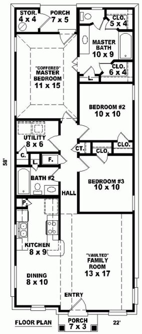 Main Floor Plan for House Plan #490211