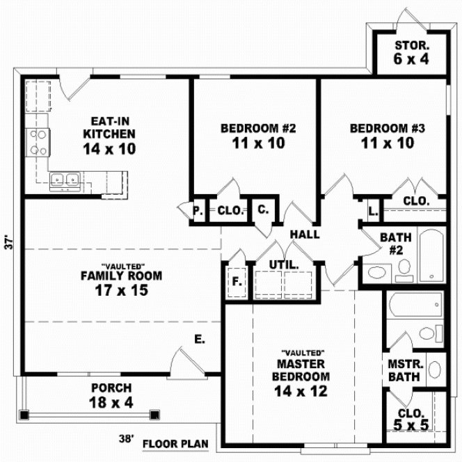 Main Floor Plan for House Plan #492411