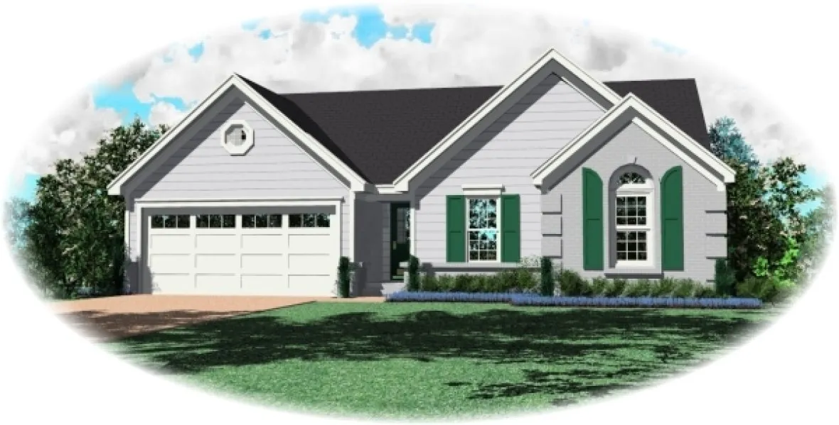 Full Rendering for House Plan #495411