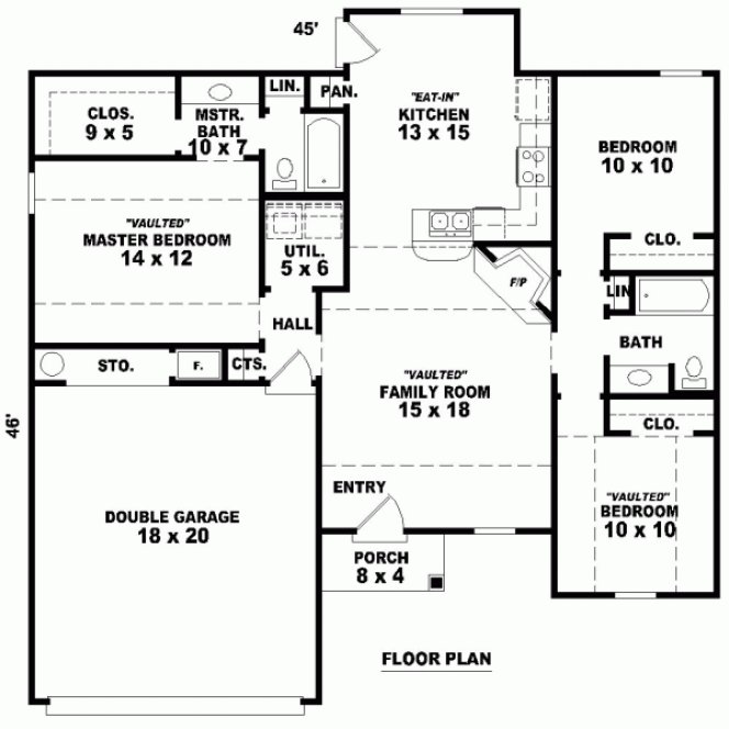 Main Floor Plan for House Plan #496611