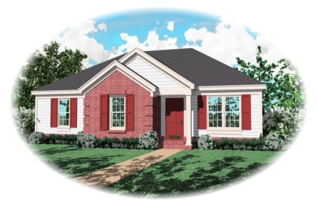 Full Rendering for House Plan #498611