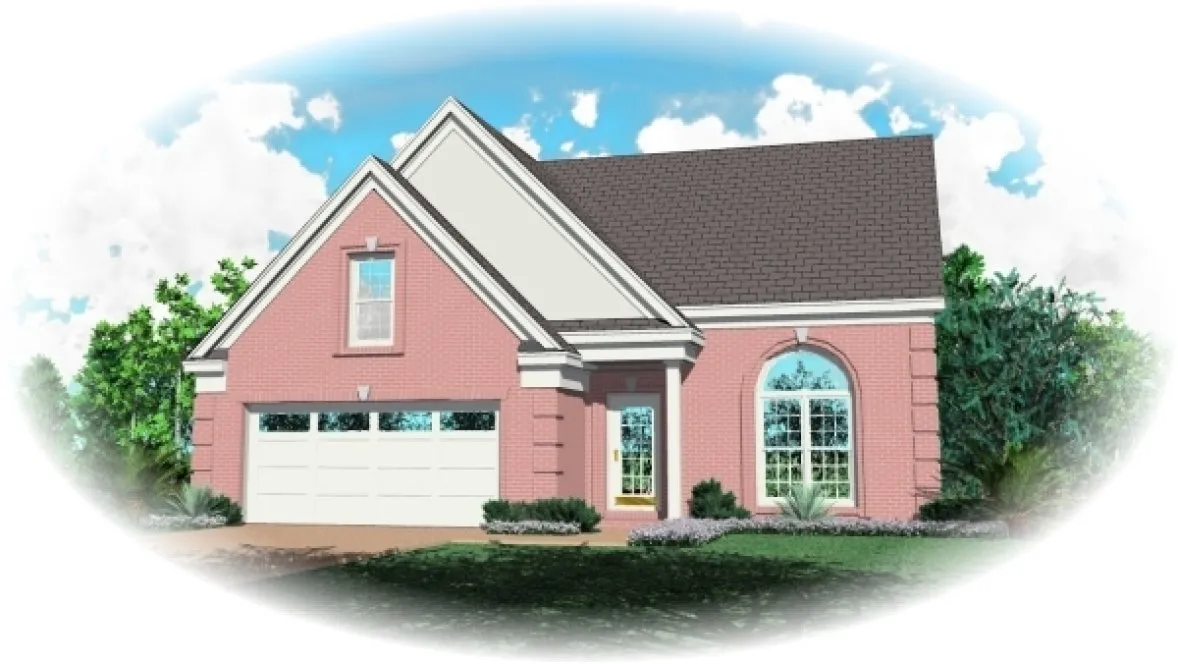 Full Rendering for House Plan #499290
