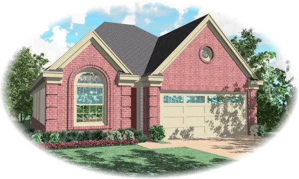Full Rendering for House Plan #499331