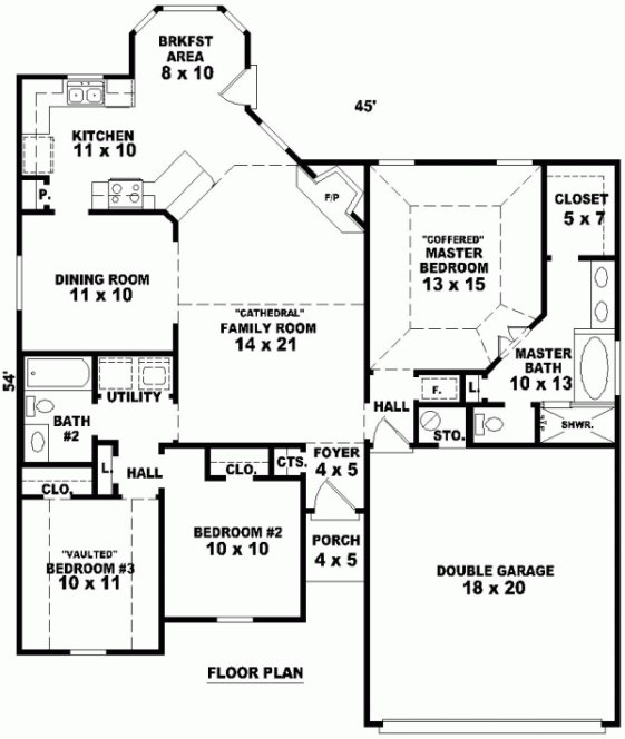 Main Floor Plan for House Plan #496241
