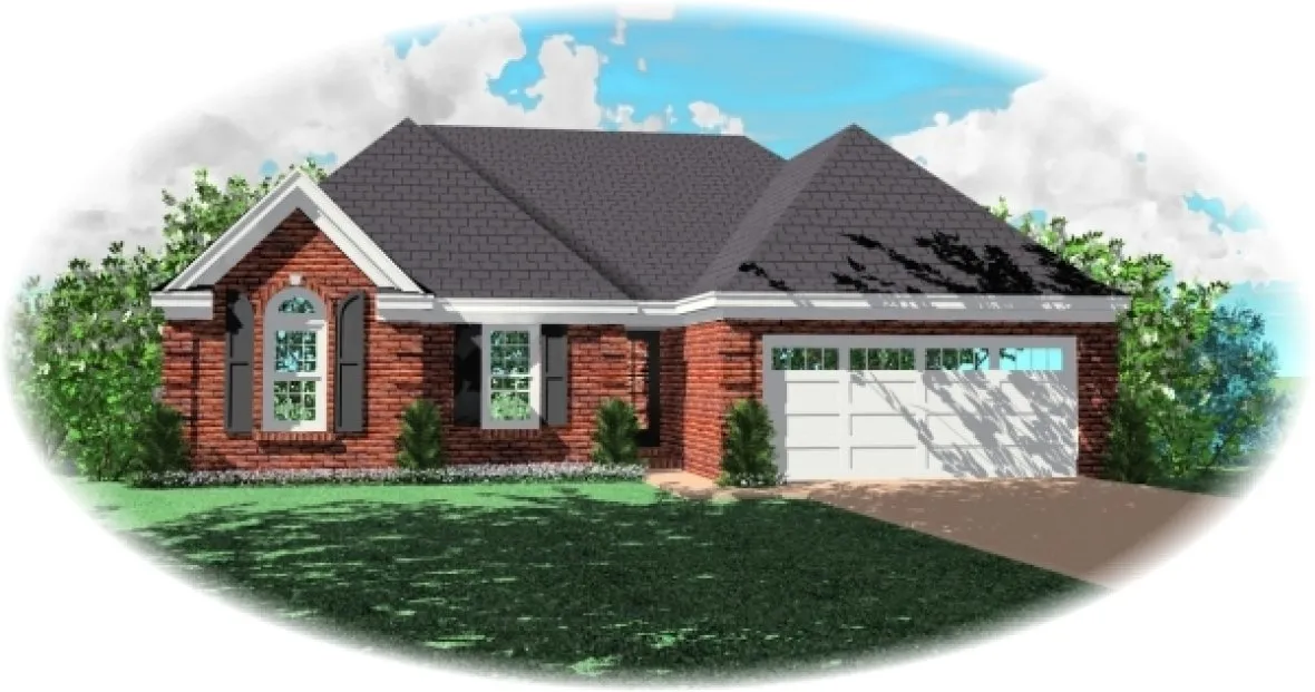 Full Rendering for House Plan #496241