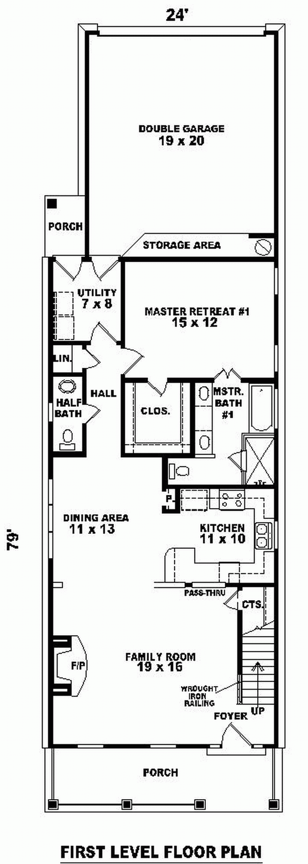 Main Floor Plan for House Plan #494211