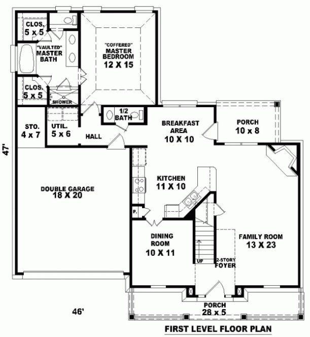 Main Floor Plan for House Plan #492521