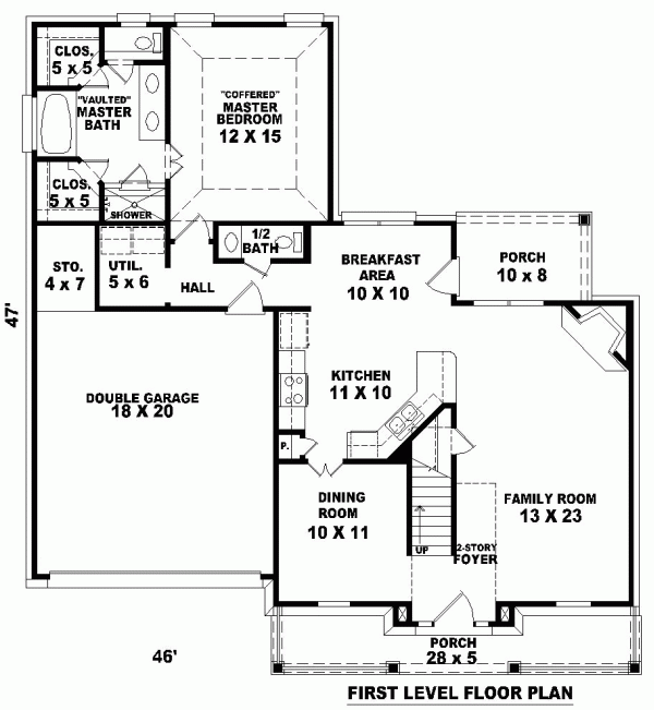 Main Floor Plan for House Plan #492521