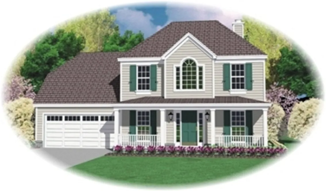 Full Rendering for House Plan #492521