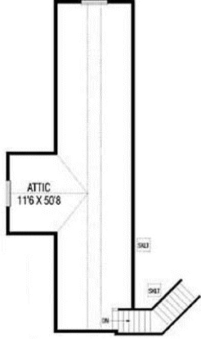Second Floor Plan for House Plan #160200