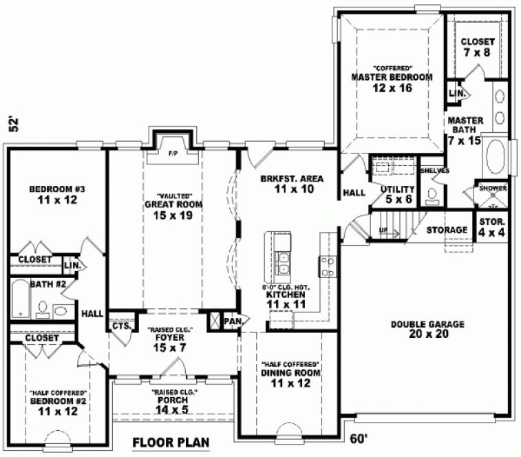 Main Floor Plan for House Plan #492081