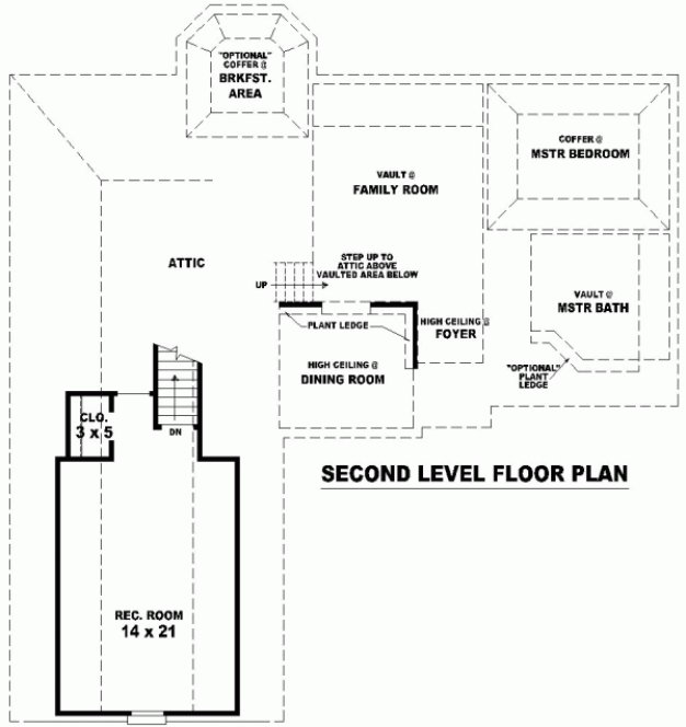 Second Floor Plan for House Plan #499951