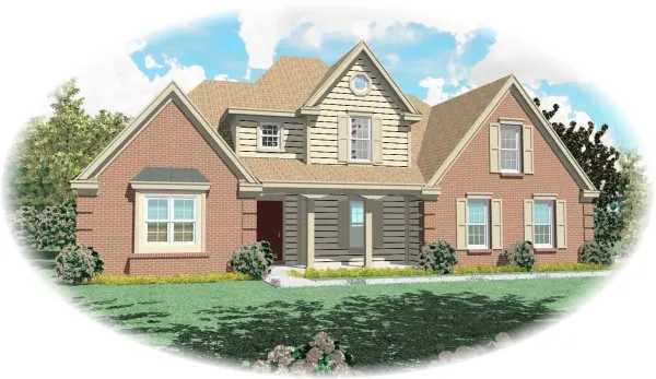 Full Rendering for House Plan #494941