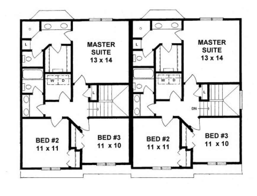 Second Floor Plan for House Plan #358482