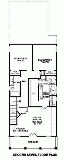 Second Floor Plan for House Plan #499201