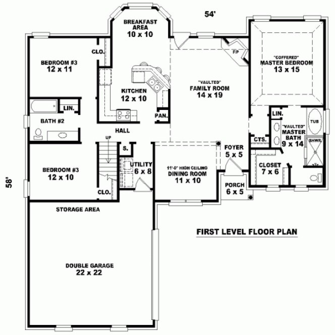 Main Floor Plan for House Plan #499961