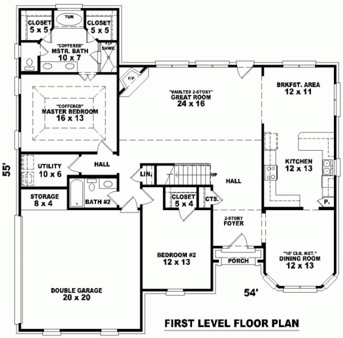 Main Floor Plan for House Plan #494881