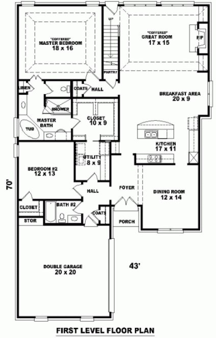 Main Floor Plan for House Plan #499302