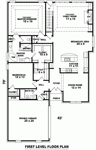 Main Floor Plan for House Plan #499302