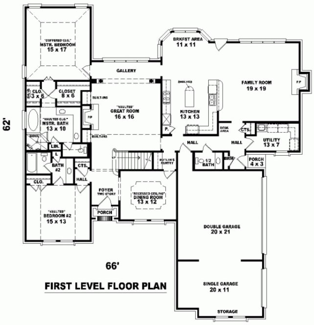 Main Floor Plan for House Plan #494952