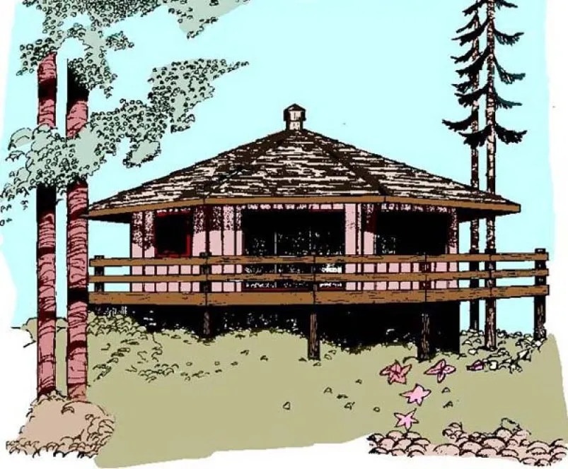 Full Rendering for House Plan #162371