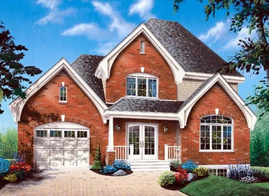 Full Rendering for House Plan #145183